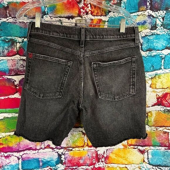 BDG Black Denim Cuff Off Shorts Size 28 Stretch - Picture 3 of 4